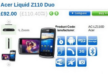 Acer Liquid Z110 Duo